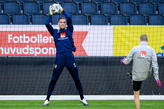 Robin Olsen of the Swedish national football team