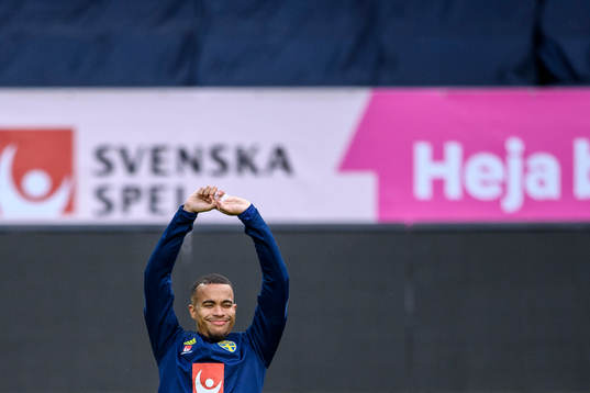 Robin Quaison of the Swedish national football team