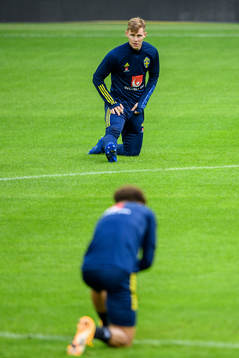 Emil Krafth of the Swedish national football team