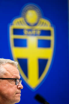 Head coach Janne Andersson of the Swedish national football