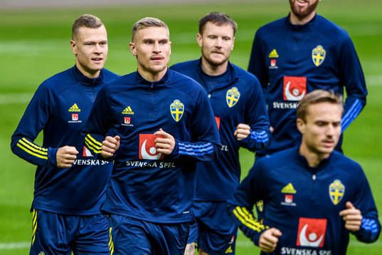 Carl Starfelt of the Swedish national football team