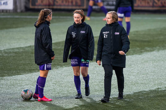 Jitex Frida Strandberg och tränare Kajsa Tornfalk