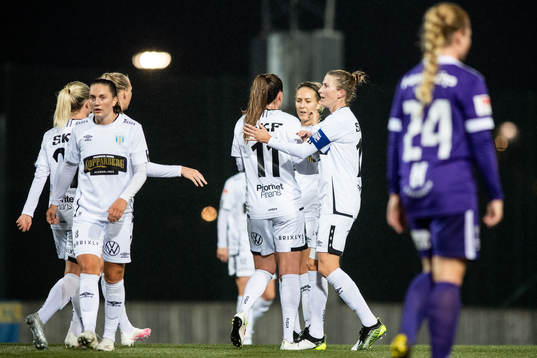 Göteborgs spelare jublar
