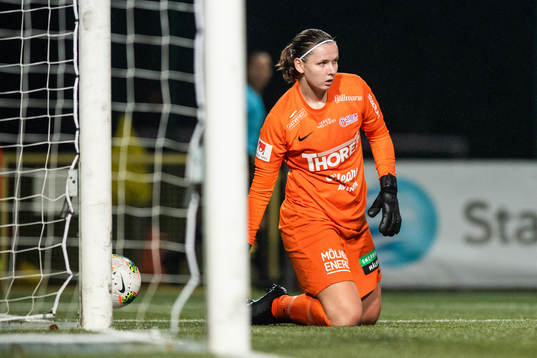 Jitex målvakt Anna Larsson deppar