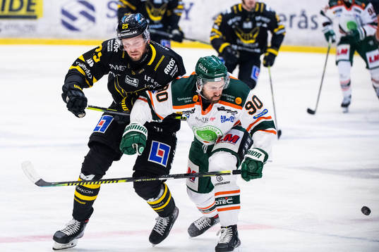 Västerås Marcus Bergman och Kristianstads Rikard Olsén