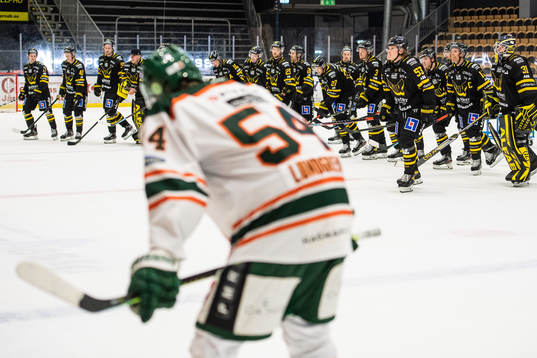 Västerås spelare jublar