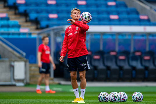 Martin Ødegaard of the Norwegian national football team
