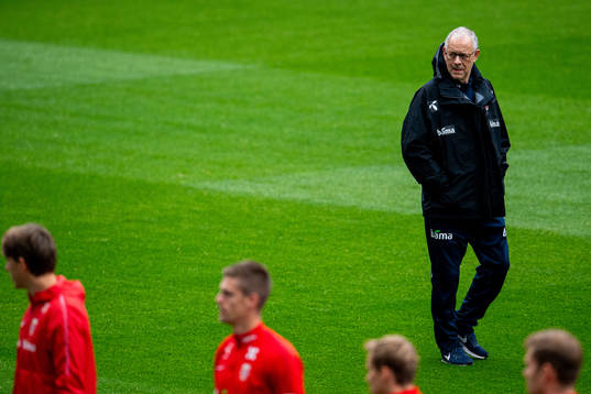 Lars Lagerbäck, head coach of the Norwegian national