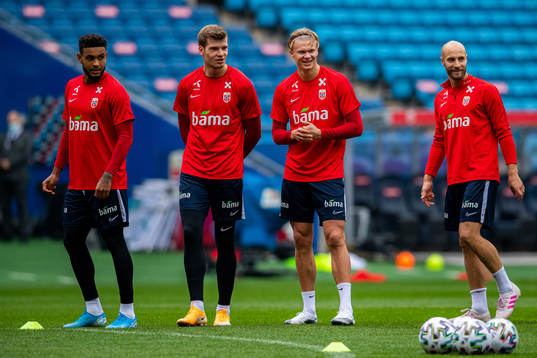Joshua King, Alexander Sørloth, Erling Braut Haaland and