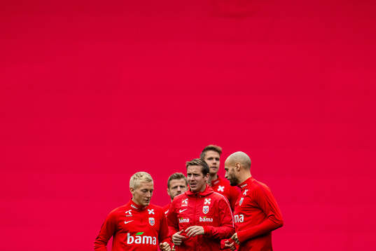 Birger Meling and Stefan Johansen of the Norwegian national