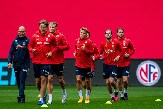 Sander Berge, Erling Braut Haaland, Martin Ødegaard,