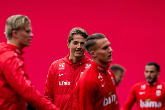 Sander Berge of the Norwegian national football team