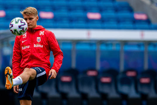 Martin Ødegaard of the Norwegian national football team