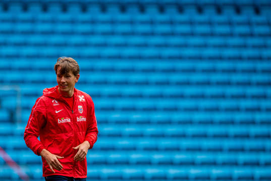 Sander Berge of the Norwegian national football team
