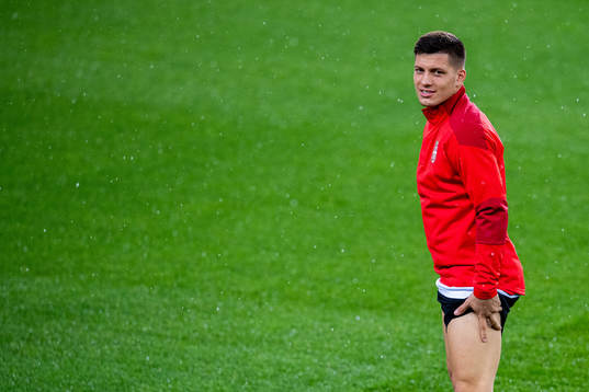 Luka Jović of the Serbian national football team