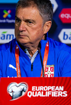 Ljubisa Tumbakovic, head coach of the Serbian national