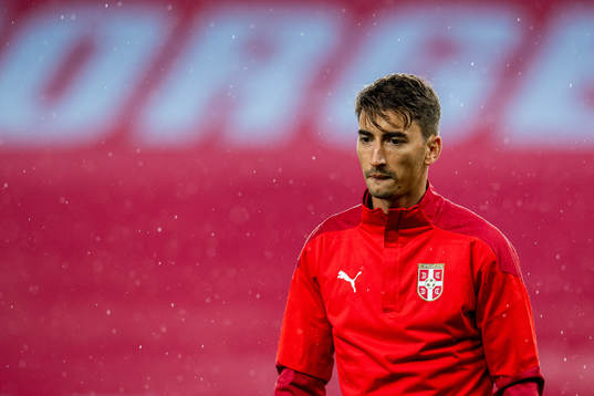 Filip Djuricic of the Serbian national football team