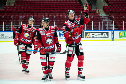 Malmö Redhawks Jan-Mikael Järvinen och Fredrik Händemark
