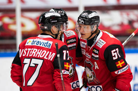 Malmö Redhawks Pathrik Westerholm och Emil Sylvegård