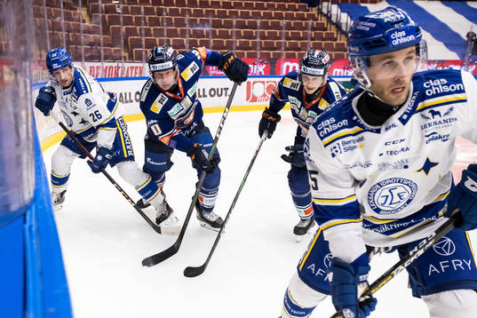 Leksands Patrik Norén och Växjös Richard Gynge