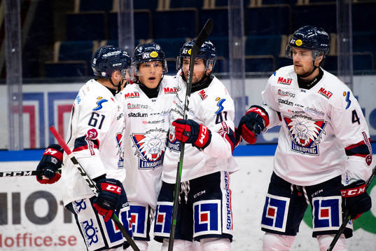 Linköpings Patrik Lundh jublar