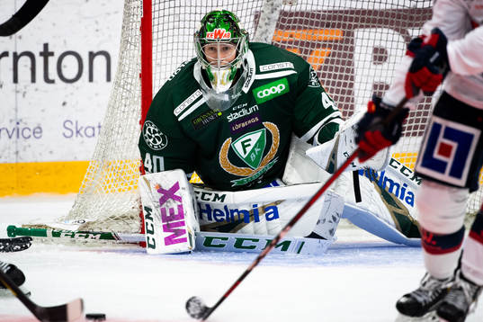 Färjestads målvakt Henrik Haukeland