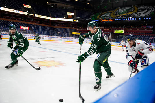 Färjestads Martin Johansson, Linus Lööf och Linköpings