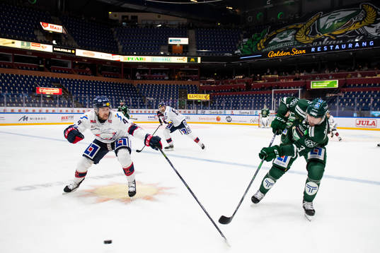 Linköpings Filip Berglund och Färjestads Jens Westin