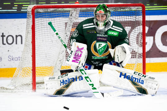 Färjestads målvakt Henrik Haukeland