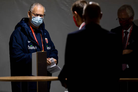 Lars Lagerbäck, head coach of Norway