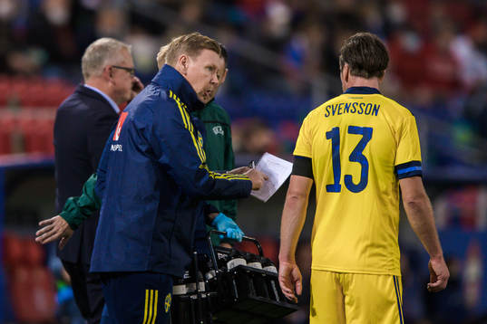 Gustav Svensson with assistant coach Peter Wettergren of