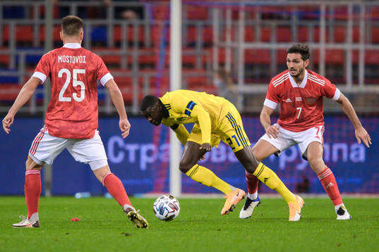 Ken Sema of Sweden against Andrei Mostovoy and Magomed