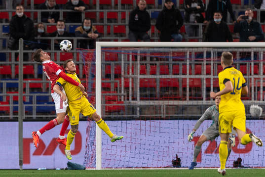 Mattias Johansson of Sweden and Aleksandr Sobolev of Russia