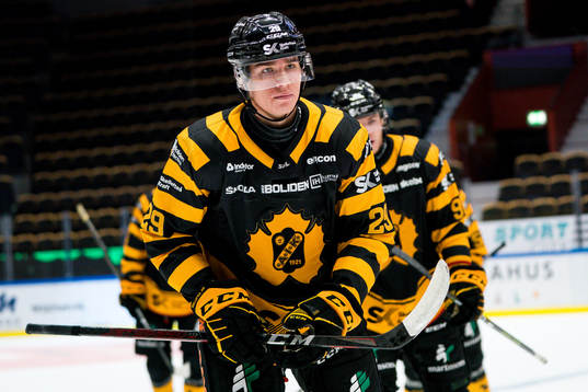 Skellefteås Albin Sundsvik jublar