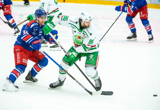 Oskarshamns Markus Modigs och Rögles Eric Gelinas