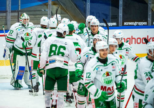 Rögles spelare jublar