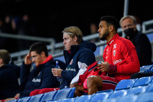 Joshua King of Norway in the stands