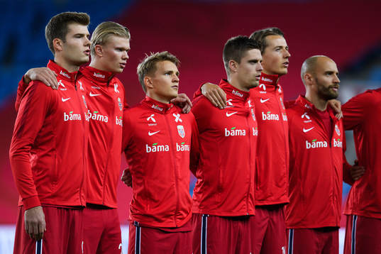 Alexander Sørloth, Erling Braut Haaland, Martin Ødegaard