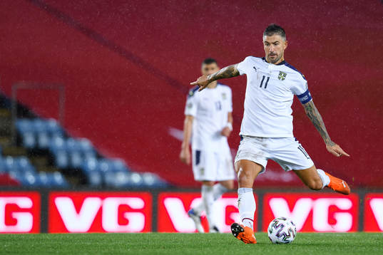 Aleksandar Kolarov of Serbia
