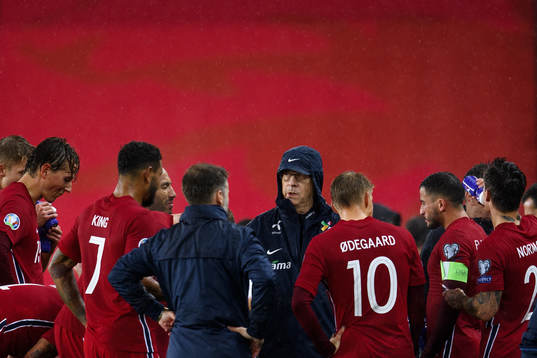 Lars Lagerbäck, head coach of Norway