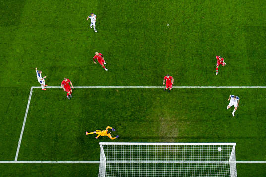 Darko Lazovic of Serbia with an attempt