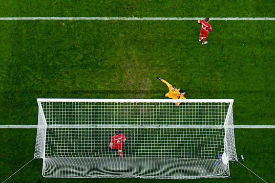 Stefan Strandberg, goalkeeper Rune Almenning Jarstein and
