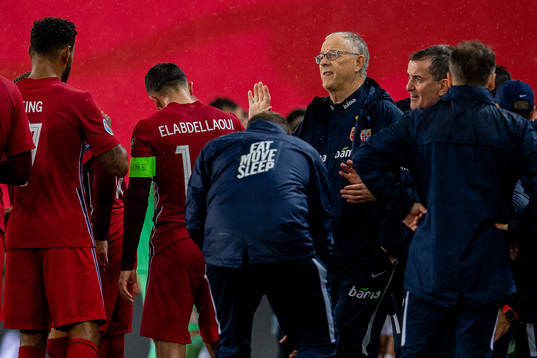 Lars Lagerbäck, head coach of Norway
