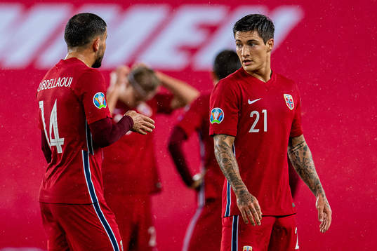 Omar Elabdellaoui and Mathias Normann of Norway