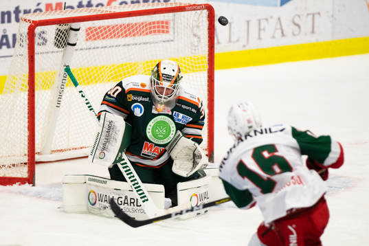 Moras Ludvig Larsson skjuter förbi Kristianstads