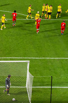 goalkeeper Tom Ottele of Luxembourg looks dejected