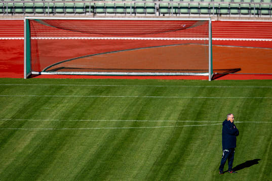 Lars Lagerbäck, head coach of the Norwegian national