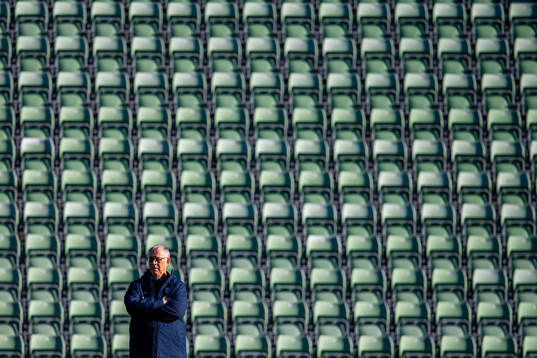 Lars Lagerbäck, head coach of the Norwegian national