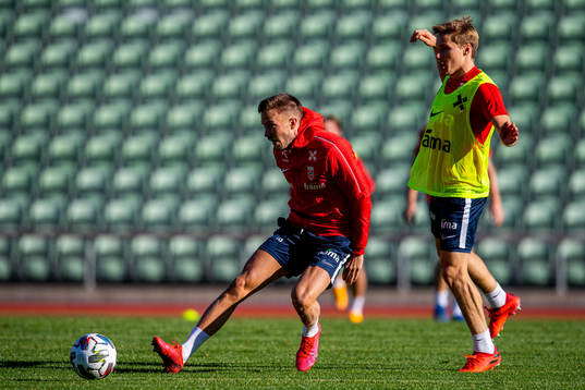 Martin Linnes and Jonas Svensson of the Norwegian national