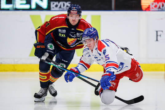 Djurgårdens Marcus Högström och Oskarshamns Jan Ordos